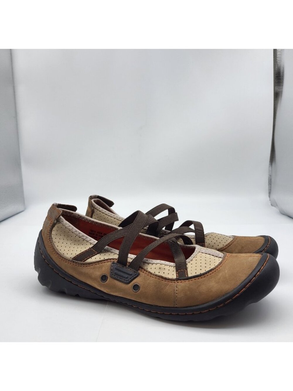 Privo clarks Brown leather slip on shoes sz 6.5 Gorpcore walking shoes